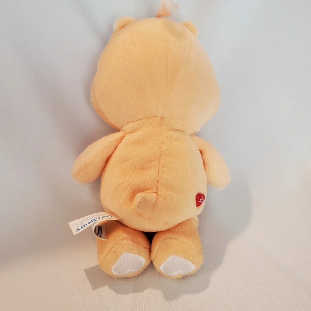 2008 Care Bear Friend Bear Orange‎ Plush Yellow Flowers